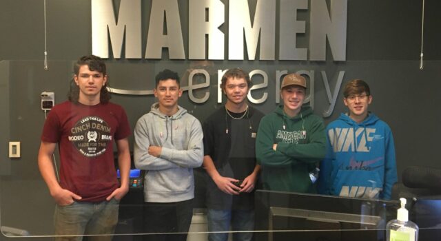 Career Connections students at Marmen Energy