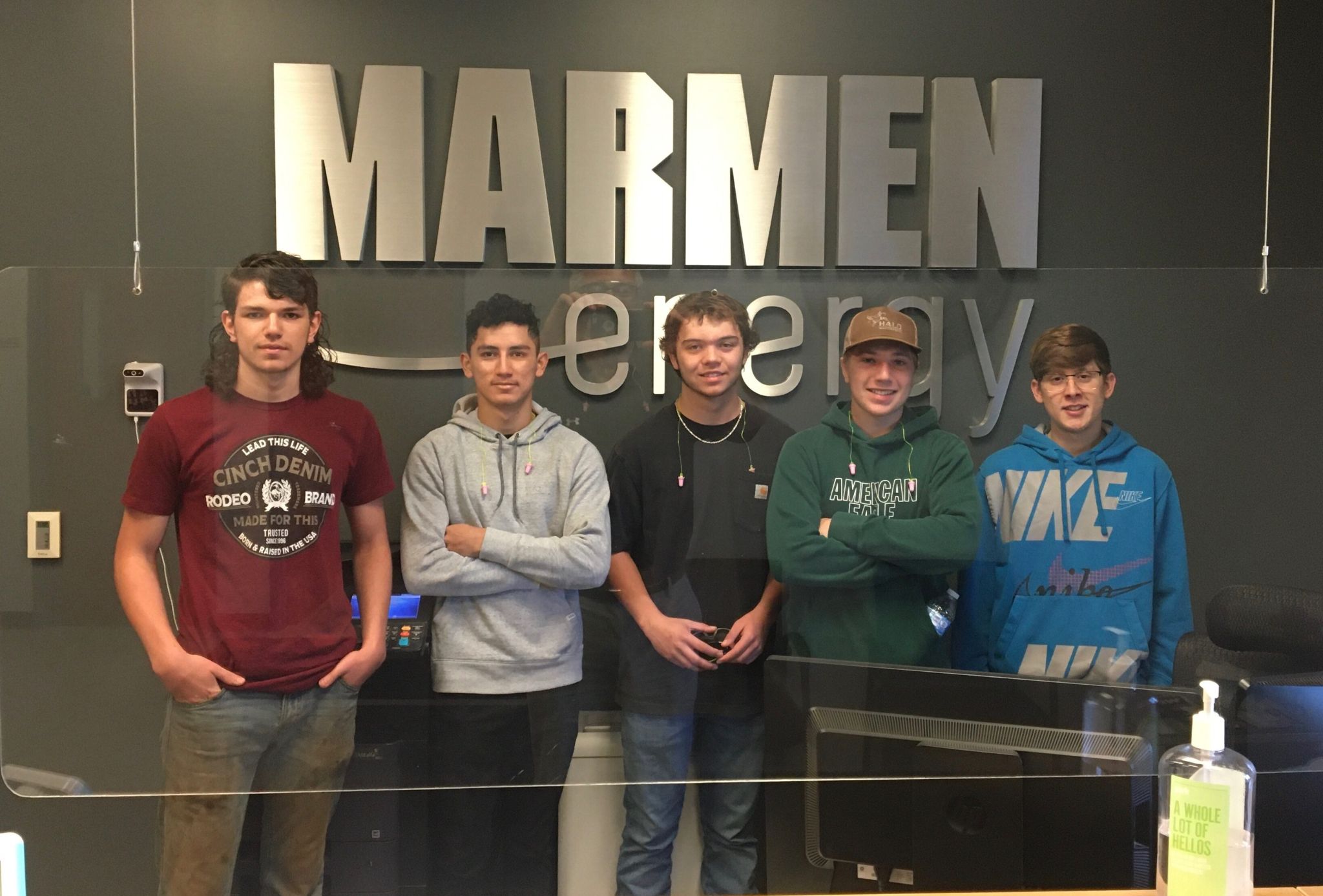 Career Connections students at Marmen Energy