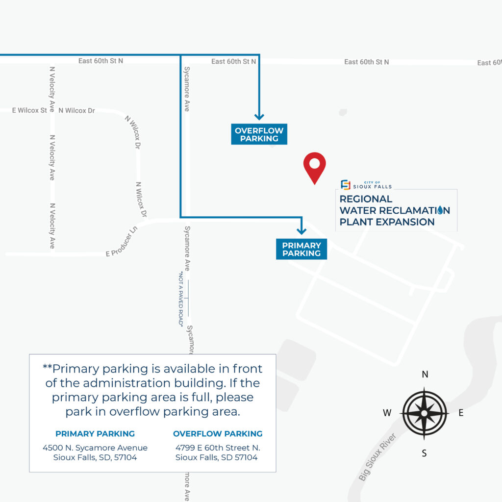 Water Reclamation Groundbreaking Map