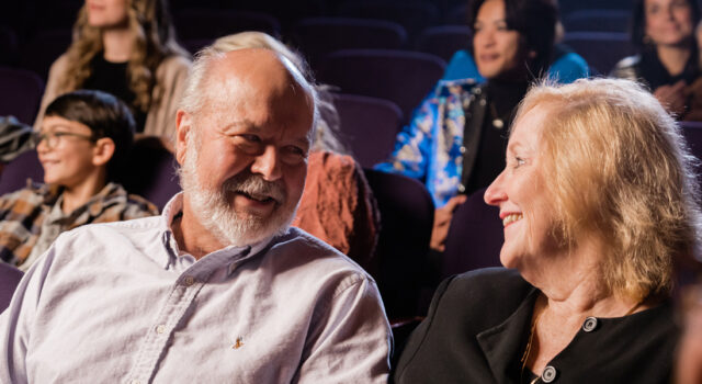 Couple attending a show at the Washington Pavilion in Sioux Falls SD