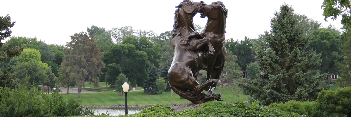 Fighting Stallions Memorial, Pierre, SD