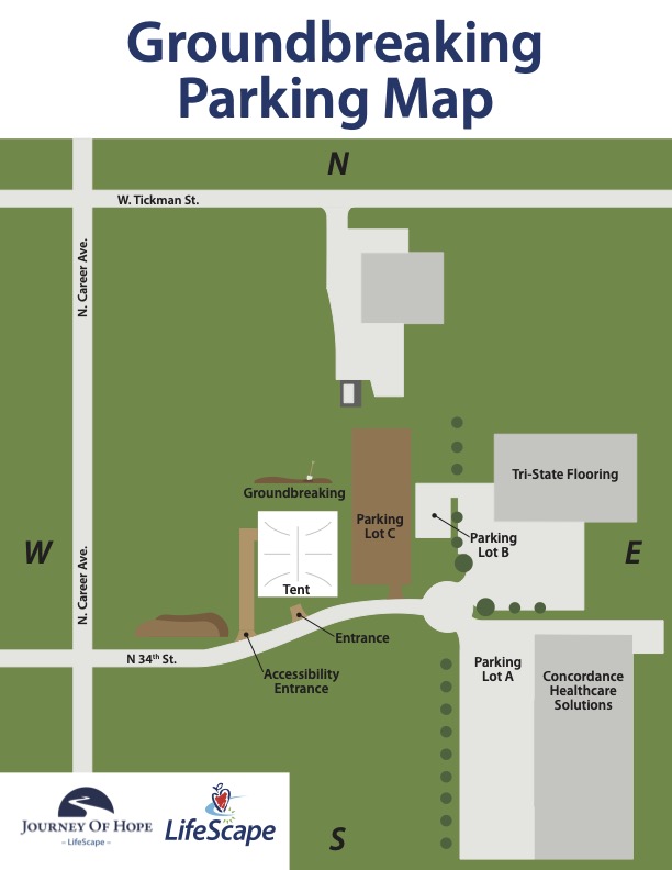 Lifescape Groundbreaking Parking Map