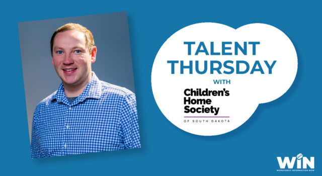 Talent Thursday with Children's Home Society, with Ross Leonhardt headshot. WIN Workforce Information Now logo