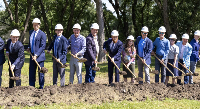 A picture of the Chabad Jewish Community Center groundbreaking