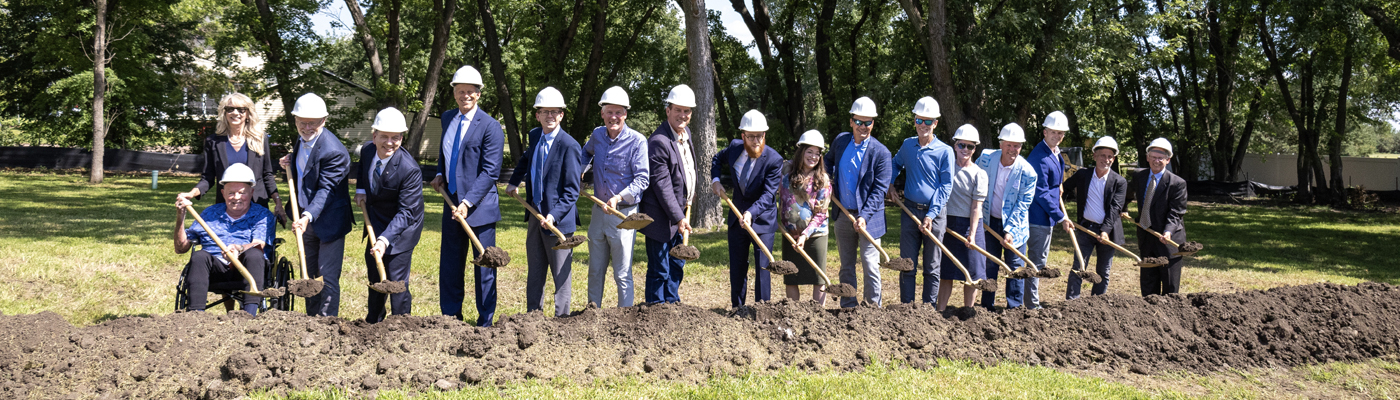 A picture of the Chabad Jewish Community Center groundbreaking