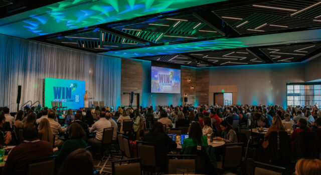 A photo of attendees in the ballroom at the WIN in Workforce Summit 2025